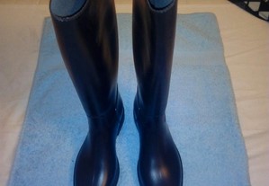Botas de equitação ou para a chuva em cor preto tamanho 37 - Semi-novas