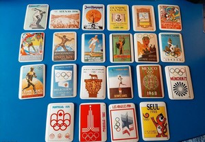 22 calendários dos Jogos Olímpicos