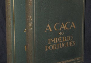 Livro A Caça no Império Português Henrique Galvão 2 Volumes Completo 