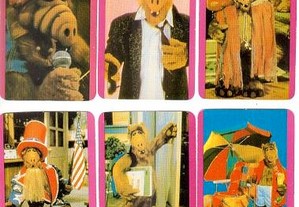Coleção completa e numerada de 6 calendários sobre Alf 1991