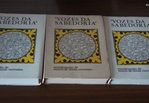 Vozes da sabedoria I,II,III Maria de Sousa Carrusca Edição da coordenadora 1974,1975,1976 RARO