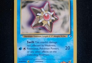 Carta card Pokémon em inglês, 90/132 Misty's Staryu