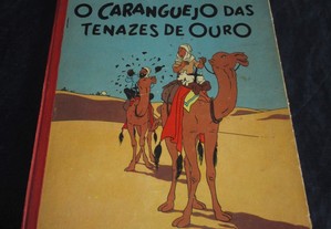 Livro BD Tintim O Caranguejo das Tenazes de Ouro Hergé Flamboyant 1961