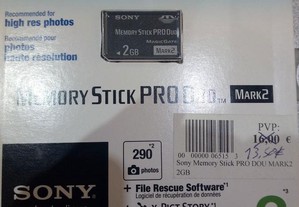 Sony Cartão Memory Stick PRO DOU MARK2 2GB