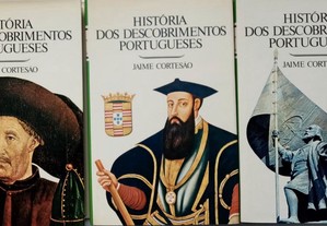 Livros "História dos descobrimentos portugueses", de Jaime Cortesão