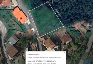 Terreno para construção em Braga de 970,00 m²