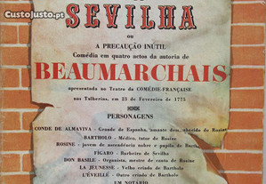 Beaumarchais - - O Barbeiro de Sevilha ... Livro