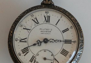 Antigo relógio de bolso Plutão II Navystar