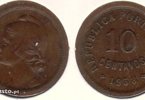 10 Centavos 1938 - bela