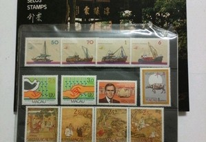 Selos - Macau Ano Completo - 1985 - s/blocos