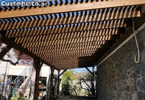 Construção em madeira - pergolas deck coberturas
