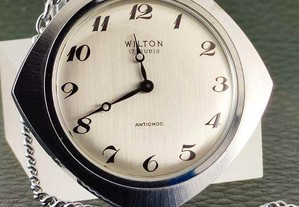 Relógio de bolso Wilton Antichoc 17 Rubis