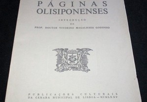 Livro Páginas Olisiponenses Jaime Cortesão 1975