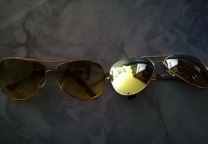 2 pares de óculos de sol
