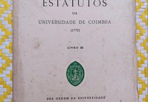 Estatutos da Universidade de Coimbra (1772) Livro III