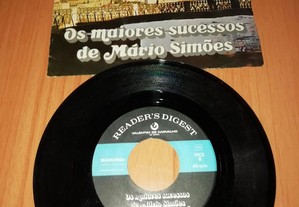 Disco 45 rpm Os maiores sucessos de Mário Simões