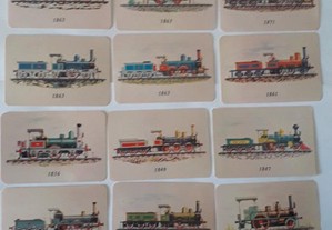 Calendários Locomotivas do século 19