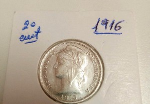 20 Cent 1916 Prata