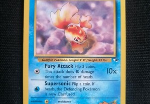 Carta card Pokémon em inglês, 85/132 Misty's Goldeen