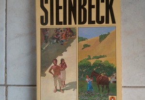 Livro com duas histórias "The Pearl" e "The Red Pony", Steinbeck
