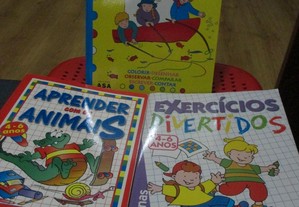 3 livros p/ crianças 4-6 anos - preparação para o