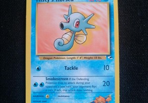 Carta card Pokémon em inglês, 86/132 Misty's Horsea