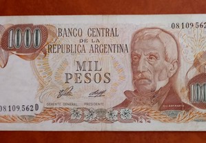 Nota da Argentina 1000 pesos