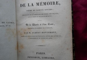 Les Plaisirs de la Mémoire. Poeme de Samuel Rogers. 1825
