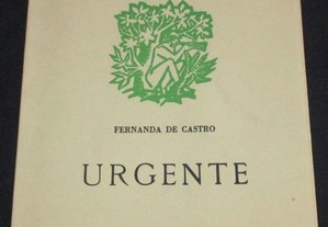 Livro Urgent Fernanda de Castro Poesia e Verdade