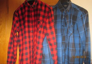 2 Camisas flanela da Pull&bear