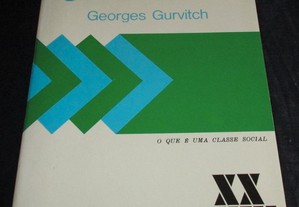 Livro As Classes Sociais Georges Gurvitch XX-XXI