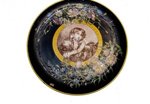 Travessa porcelana Vincennes Limoges Jean Greuze século XVIII