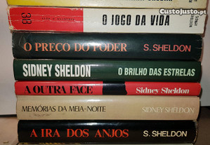 Sidney Sheldon - 8 Livros (Portes incl.)