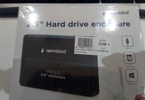 Caixa Externa HDD 2.5" Gembird Sata USB 3.0 Preta