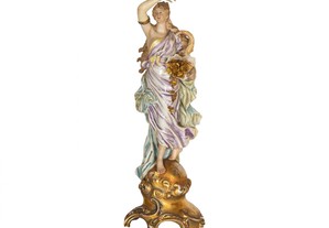 Estátua porcelana deusa Afrodite Sitzendorfer Napoleão III