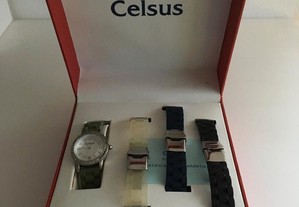 Relógio Celsus com 4 braceletes