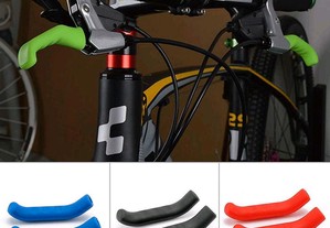 Capas silicone antiderrapante manetes bicicleta