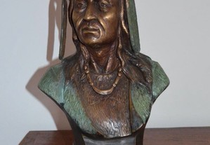 Busto Indio Norte Americano - Bronze