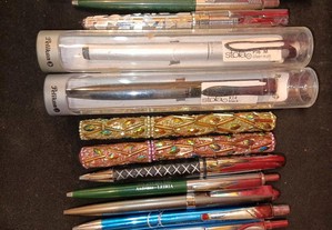 18 canetas e esferograficas de alta qualidade