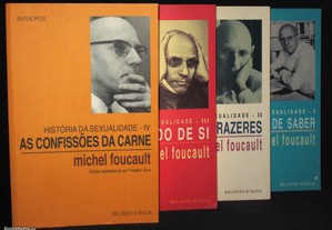 Livros História da Sexualidade Michel Foucault 4 volumes