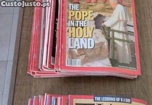 50 Revistas Time com publicidade referente à Rolex e Patek Philippe