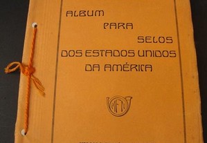 Álbum com selos Americanos