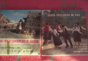 2 discos de vinil 45rpm de ranchos folcloricos