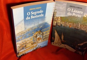 2 livros novos de Cristina Norton: O Segredo da Bastarda (autografado) e O Lázaro do Porto