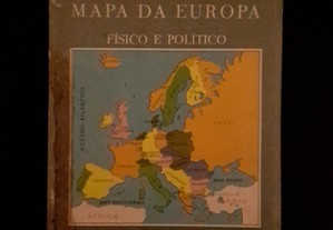 Mapa da Europa Físico e Político (J. R. Silva)
