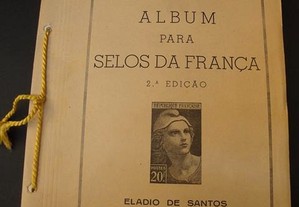 Álbum com selos de França