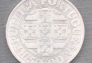 Moeda 50 Escudos 1971 Prata