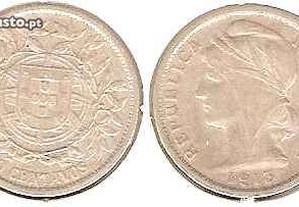 20 Centavos 1913 - mbc/mbc+ prata