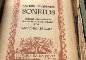 Antero de Quental Sonetos - Ed. Sá da Costa