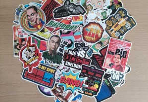 50 Stickers Autocolantes Série Big Bang Theory